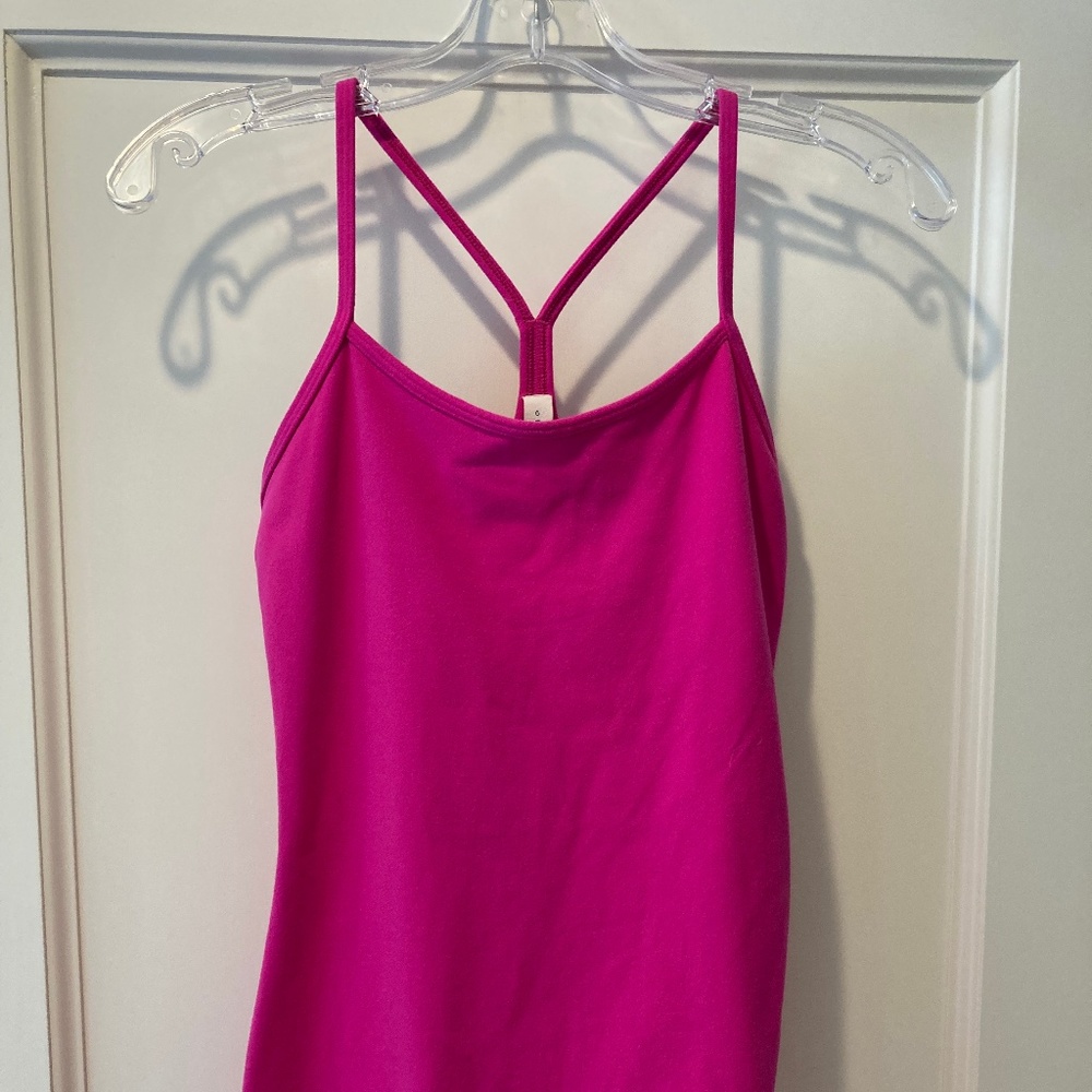 Lululemon Fuchsia Pink Active Tank Top (Sz 6) Great for Yoga!